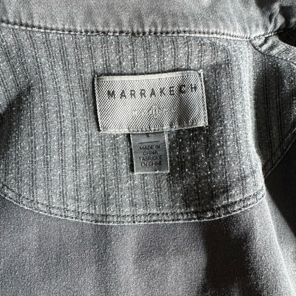 Marrakech (Anthropologie) Gray Tailored Jacket Cropped Style - Picture 5 of 5